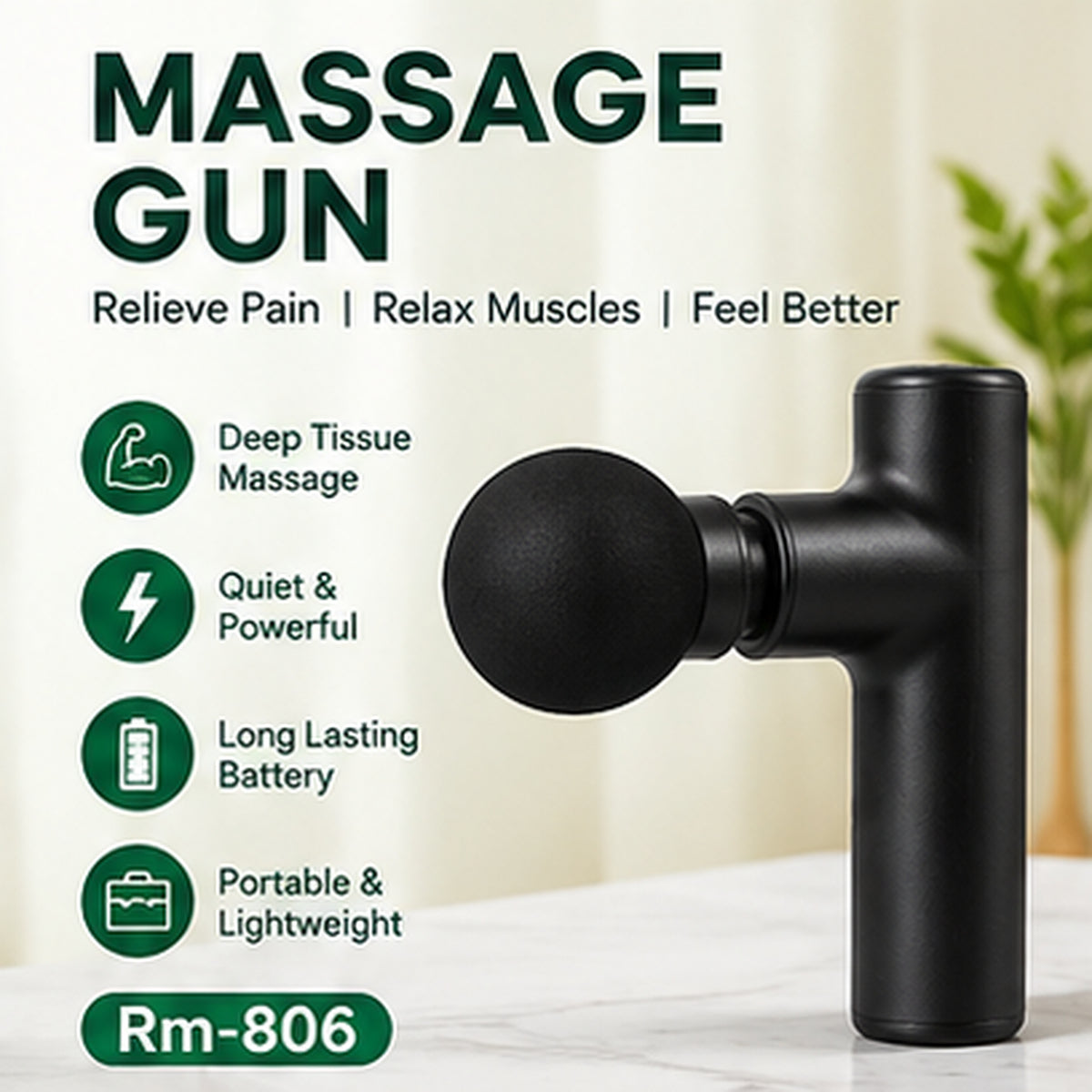 Mini Rechargeable Gun Massager