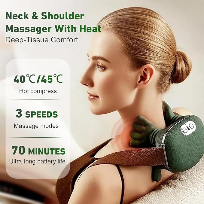 NeckEase™ - Heated Shoulder & Neck Massager