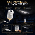 USB Galaxy Star Projector Light With Flexible Gooseneck
