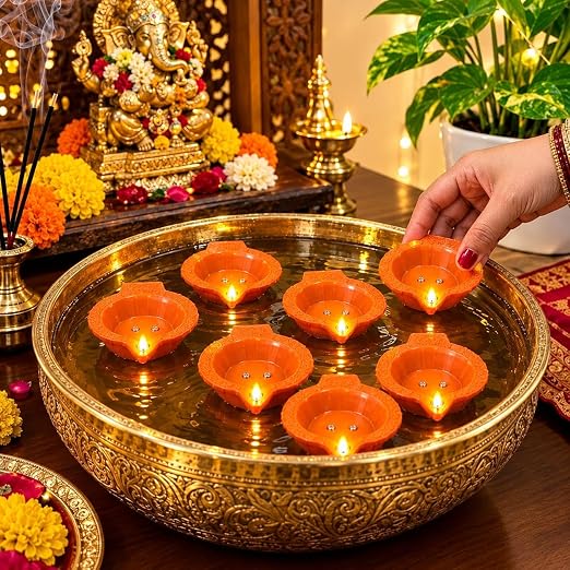 Diwali Decor Sensor Diya Lights - Pack of 24