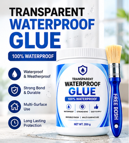 Transparent Waterproof Glue (Pack of 2) + Free Brush image 3