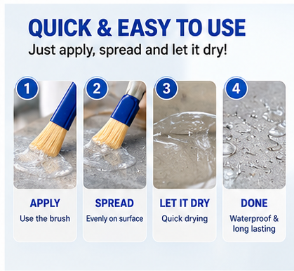 Transparent Waterproof Glue (Pack of 2) + Free Brush image 6
