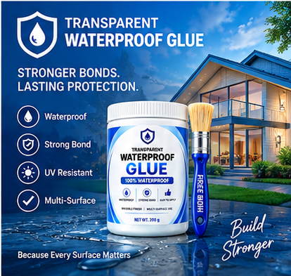 Transparent Waterproof Glue (Pack of 2) + Free Brush image 7